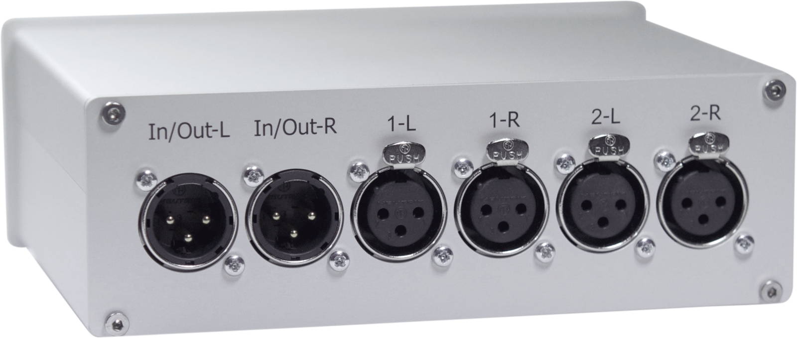 Dodocus UBox2X-I - Symmetrischer-XLR-Umschalter, silber