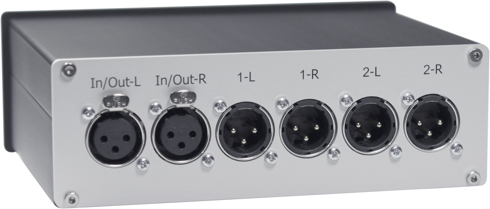 Dodocus UBox2X-O - Symmetrischer-XLR-Umschalter, silber