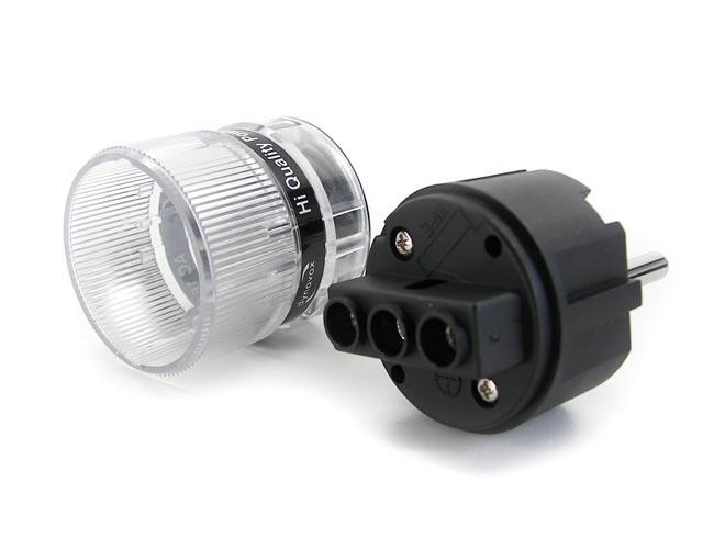 Dynavox Highend Schutzkotakt-Stecker vernickelt