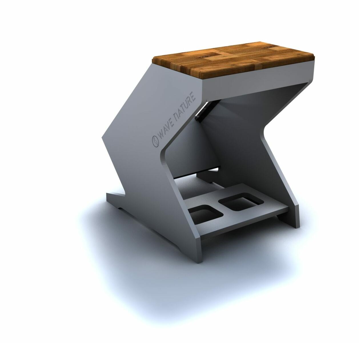 WAVE NATURE - Studiomöbel Siderack (19" Zoll Rack)