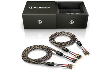 ViaBlue SC-2 Single-Wire Lautsprecherkabel, T6s Bananas, 300cm