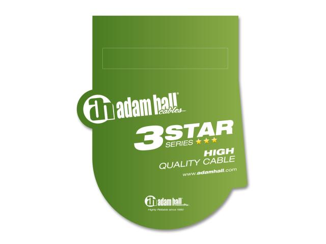 Adam Hall Cables 3 Star - 6x Patchkabel Set, 6,3 mm Klinke stereo, 0,6 m