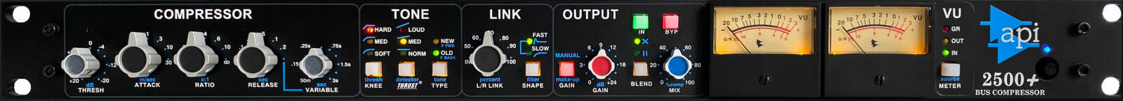 API 2500+ - 2 Channel Stereo Buss Compressor