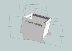 WAVE NATURE - Studiomöbel UnderRack (19" Zoll Rack)