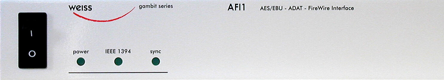 Weiss AFI1 - 24Ch Firewire AES/EBU / ADAT-Interface