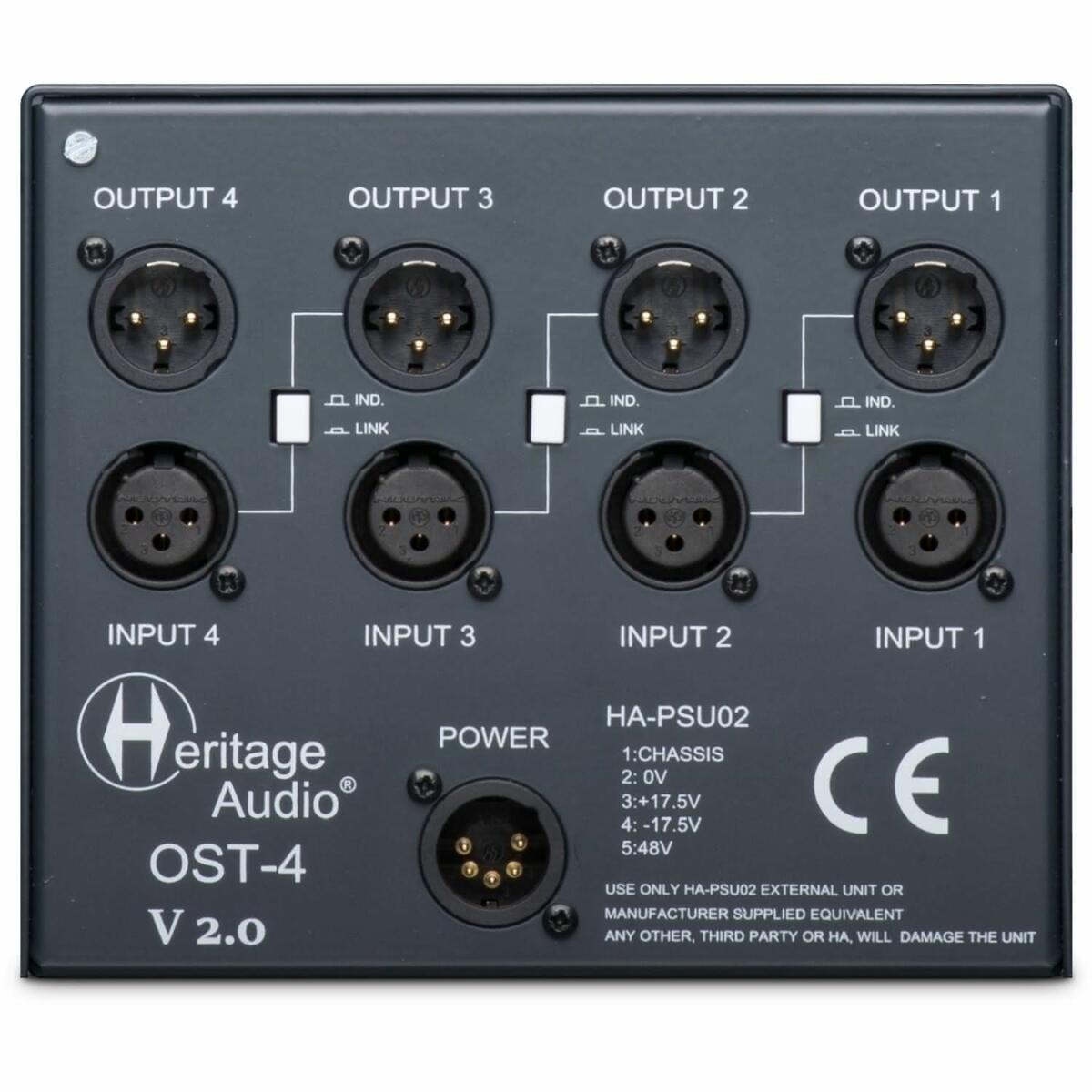 Heritage Audio - OST-4 V2.0 - 4-Slot 500 Rack
