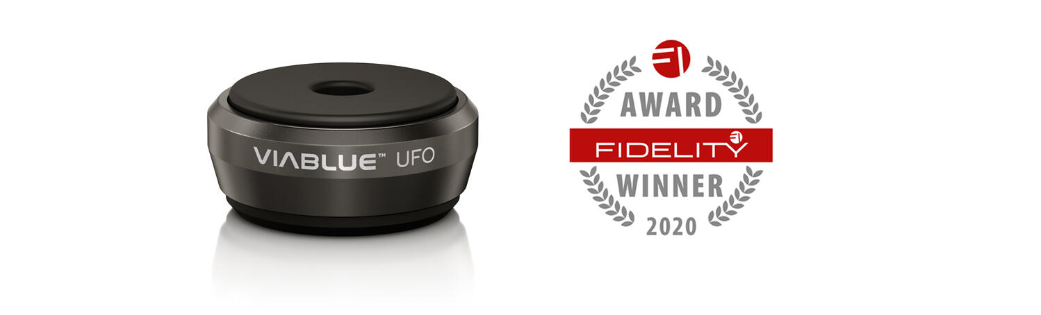 Viablue - UFO Absorber, 4 Stück, schwarz