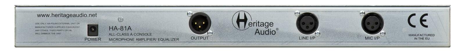 Heritage Audio - HA-81A ELITE Channelstrip