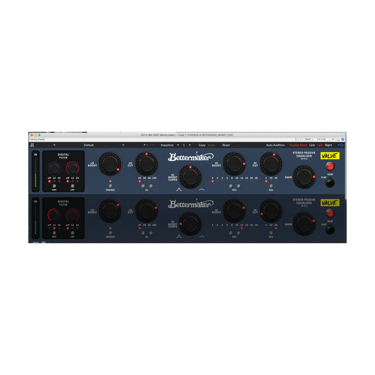 Bettermaker VSPE - Vacuum Stereo Passive Equalizer