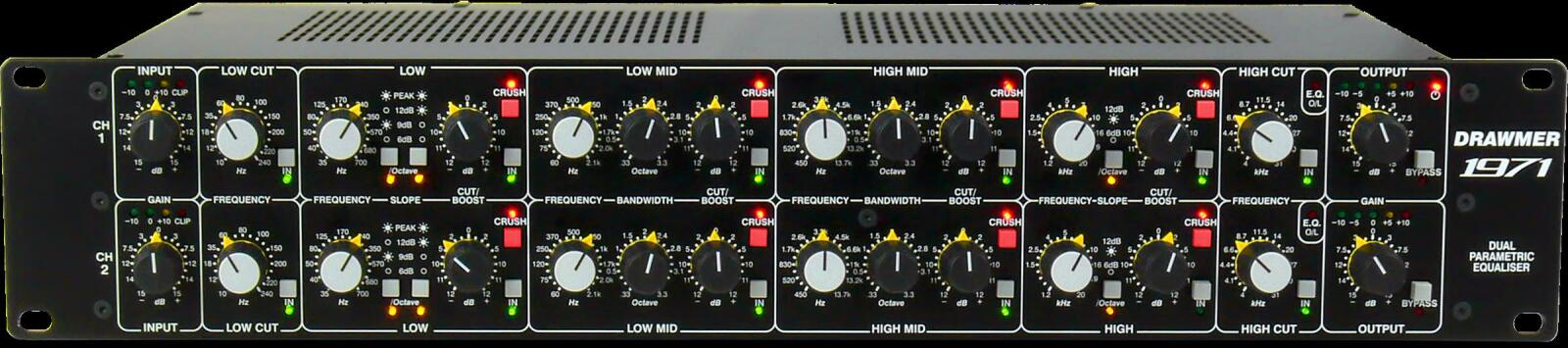 Drawmer 1971 - Parametrischer 2-Kanal 4-Band-Equalizer