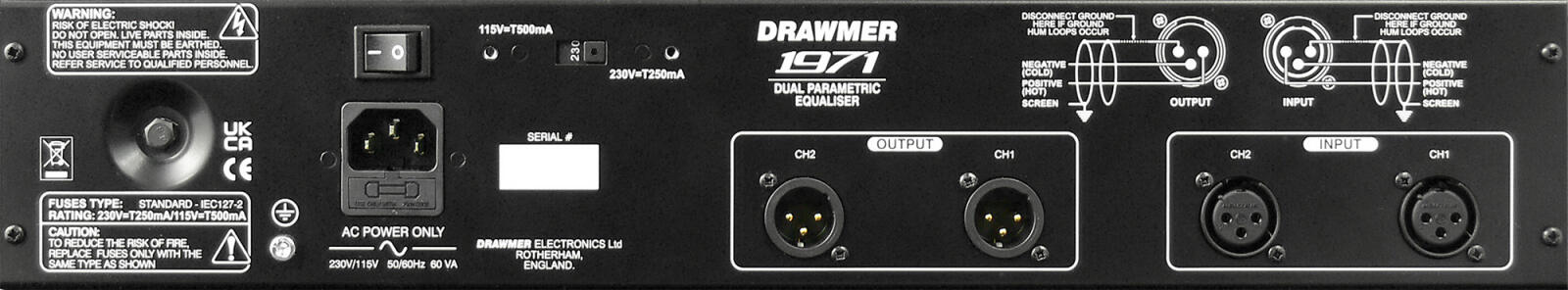 Drawmer 1971 - Parametrischer 2-Kanal 4-Band-Equalizer