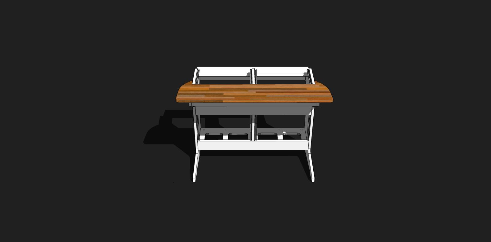 WAVE NATURE - Custom Studiotisch - #1046