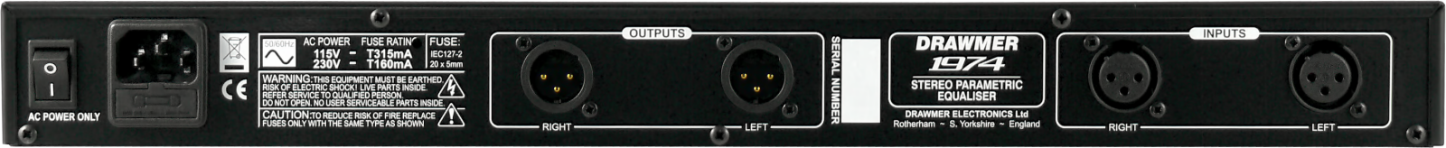 Drawmer 1974 - Stereo Parametric Equalizer