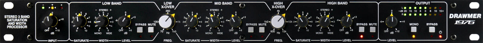 Drawmer 1976 - Stereo 3-Band Saturation & Width Processor