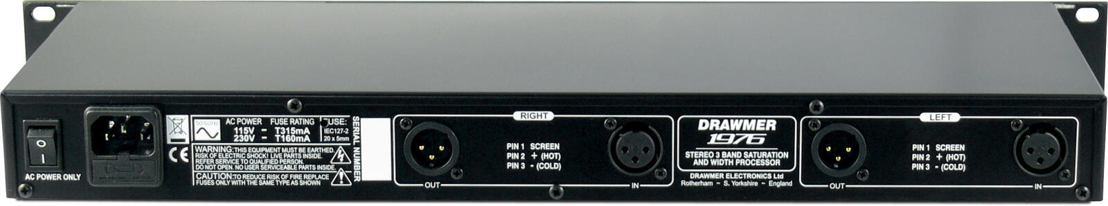 Drawmer 1976 - Stereo 3-Band Saturation & Width Processor